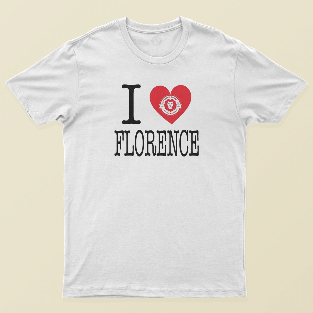 I Love Florence Tshirt by Lion's Fountain Pub